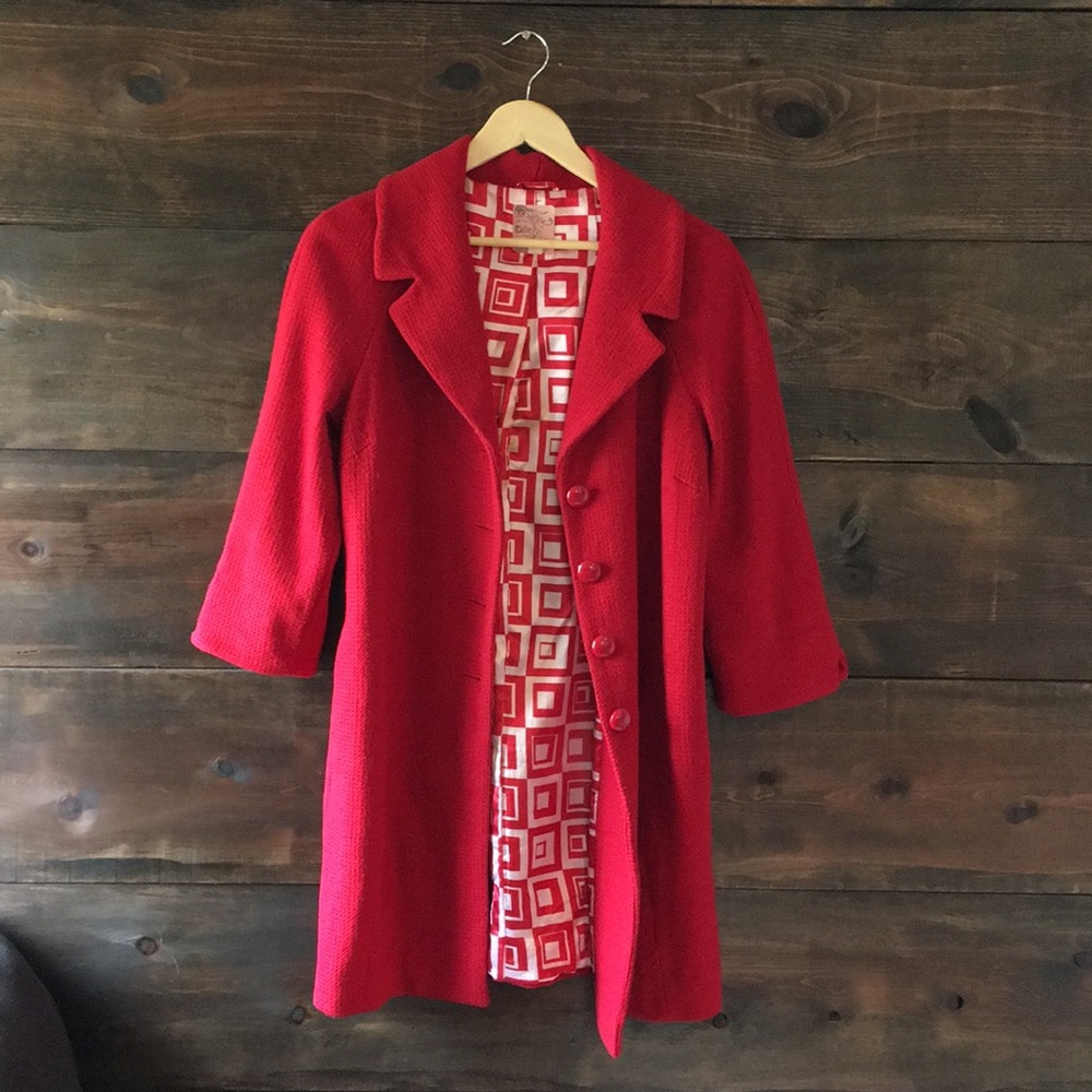 Tulle 3/4” sleeve Pea Coat